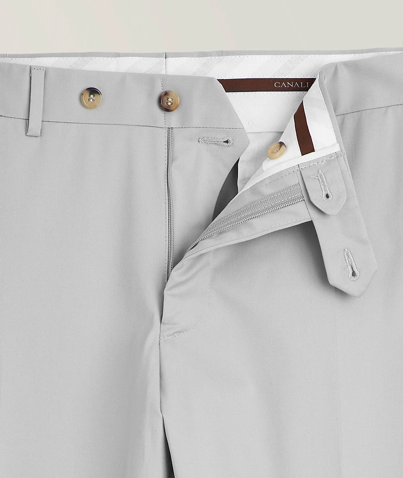 Kei Stretch-Cotton Dress Pants