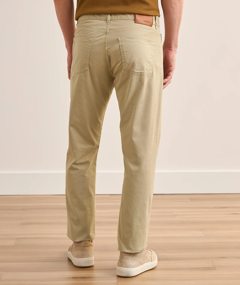 Stretch-Cotton Five-Pocket Pants