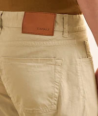 Stretch-Cotton Five-Pocket Pants