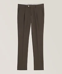 Leisure-Fit Linen-Blend Suit Pants