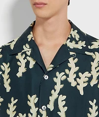 Oasi Silk Print Camp Shirt