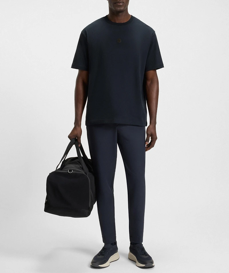 Double-B Monogram Stretch-Cotton T-Shirt