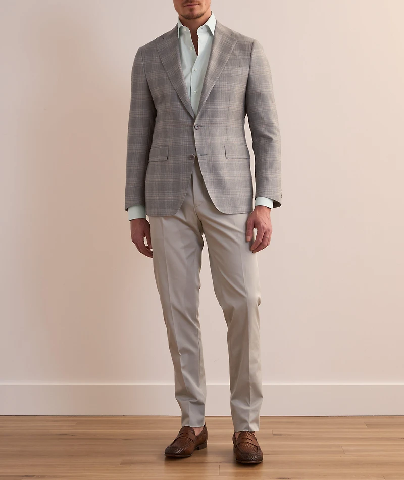 Regular-Fit Micro-Check Dress Shirt
