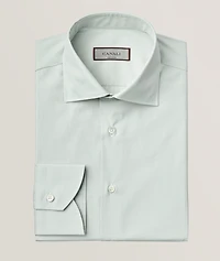 Regular-Fit Micro-Check Dress Shirt