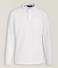 Linen-Cotton Piqué Polo