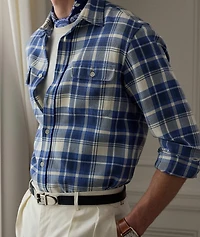 Cooper Plaid Cotton Twill Shirt