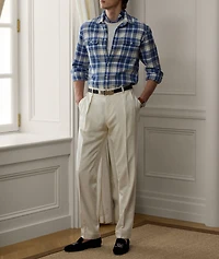 Cooper Plaid Cotton Twill Shirt