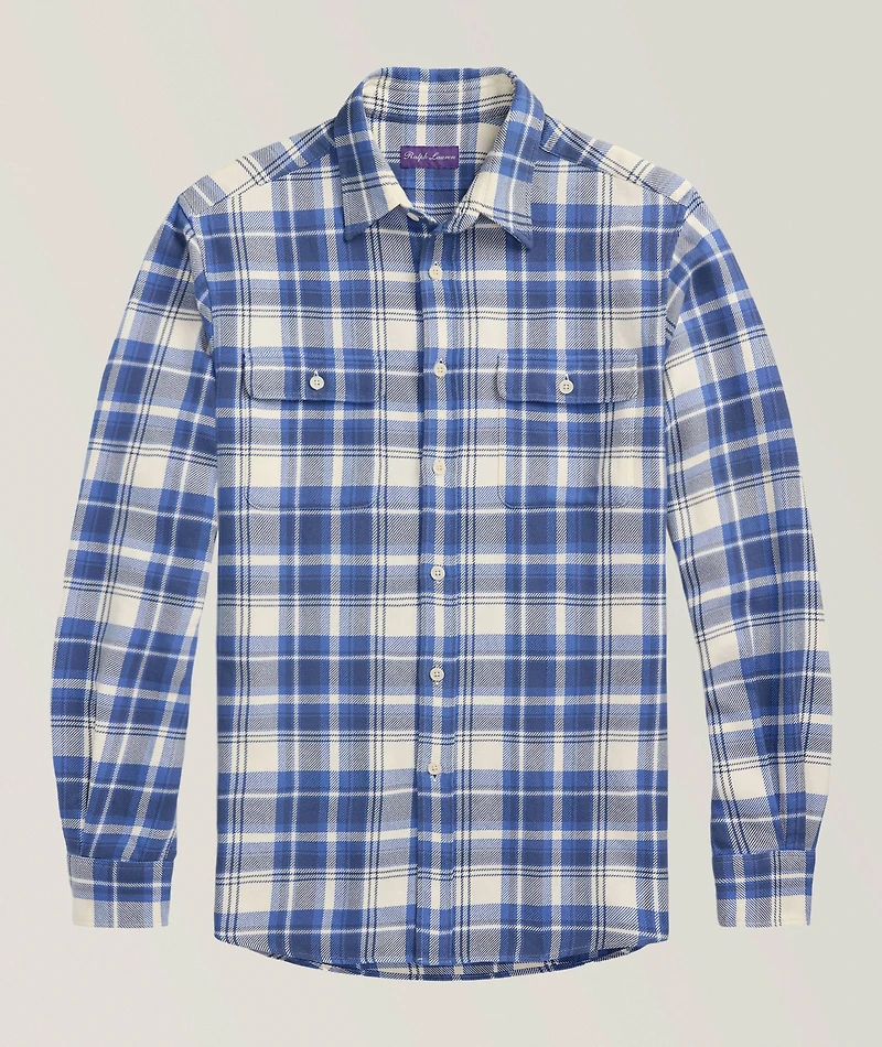 Cooper Plaid Cotton Twill Shirt