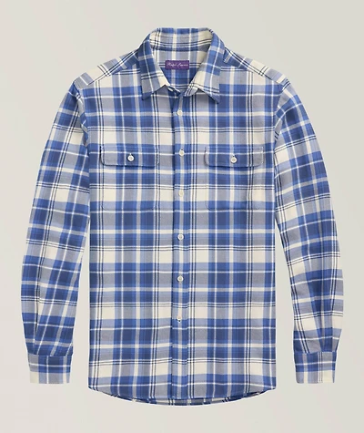 Cooper Plaid Cotton Twill Shirt