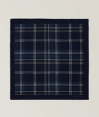 Plaid Mulberry Silk Pocket Square