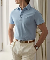 Slim-Fit Washed Piqué Polo