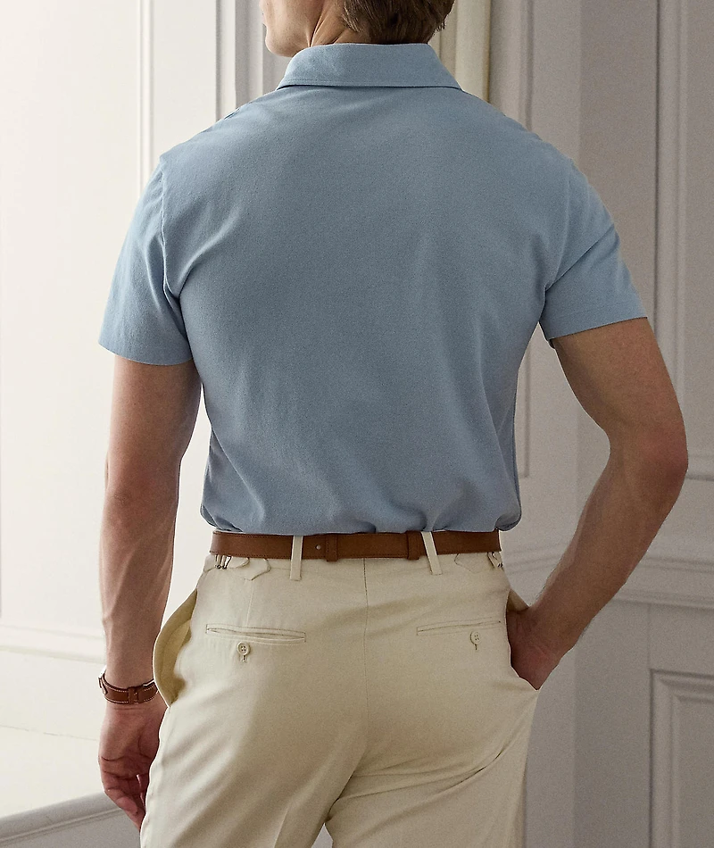 Slim-Fit Washed Piqué Polo