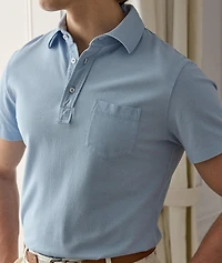 Slim-Fit Washed Piqué Polo