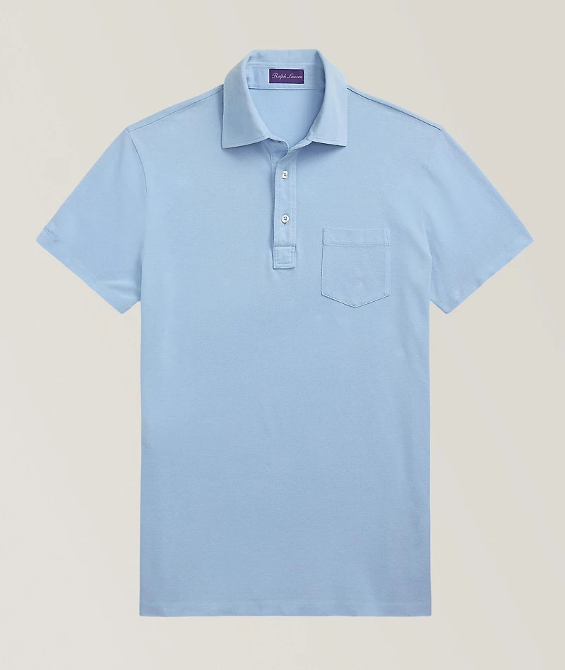 Slim-Fit Washed Piqué Polo