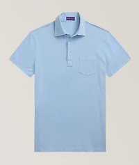 Slim-Fit Washed Piqué Polo