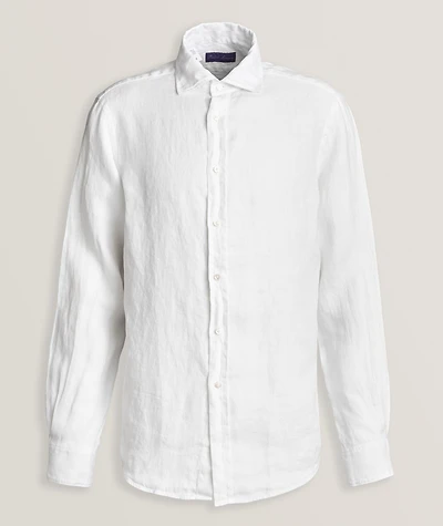 Aston Basketweave Linen Sport Shirt