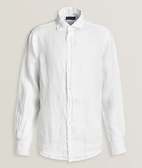 Aston Basketweave Linen Sport Shirt