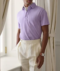 Slim-Fit Washed Piqué Polo