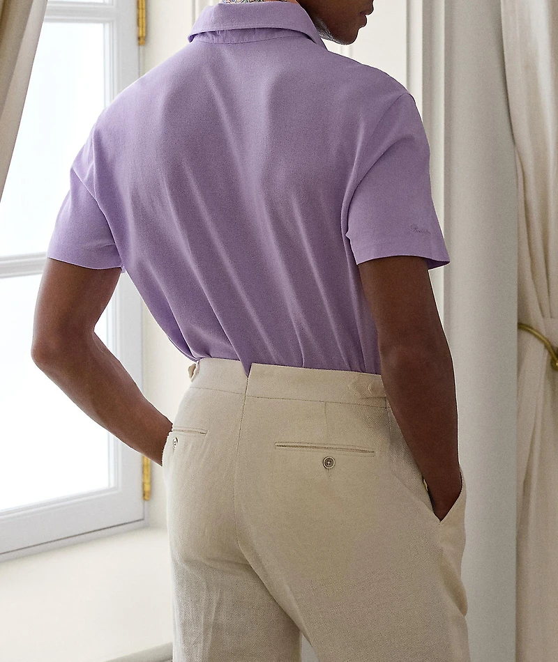 Slim-Fit Washed Piqué Polo