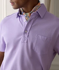 Slim-Fit Washed Piqué Polo