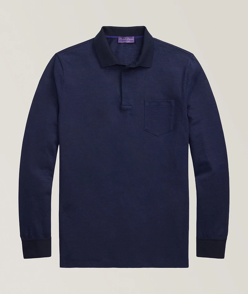 Linen & Cotton Piqué Polo