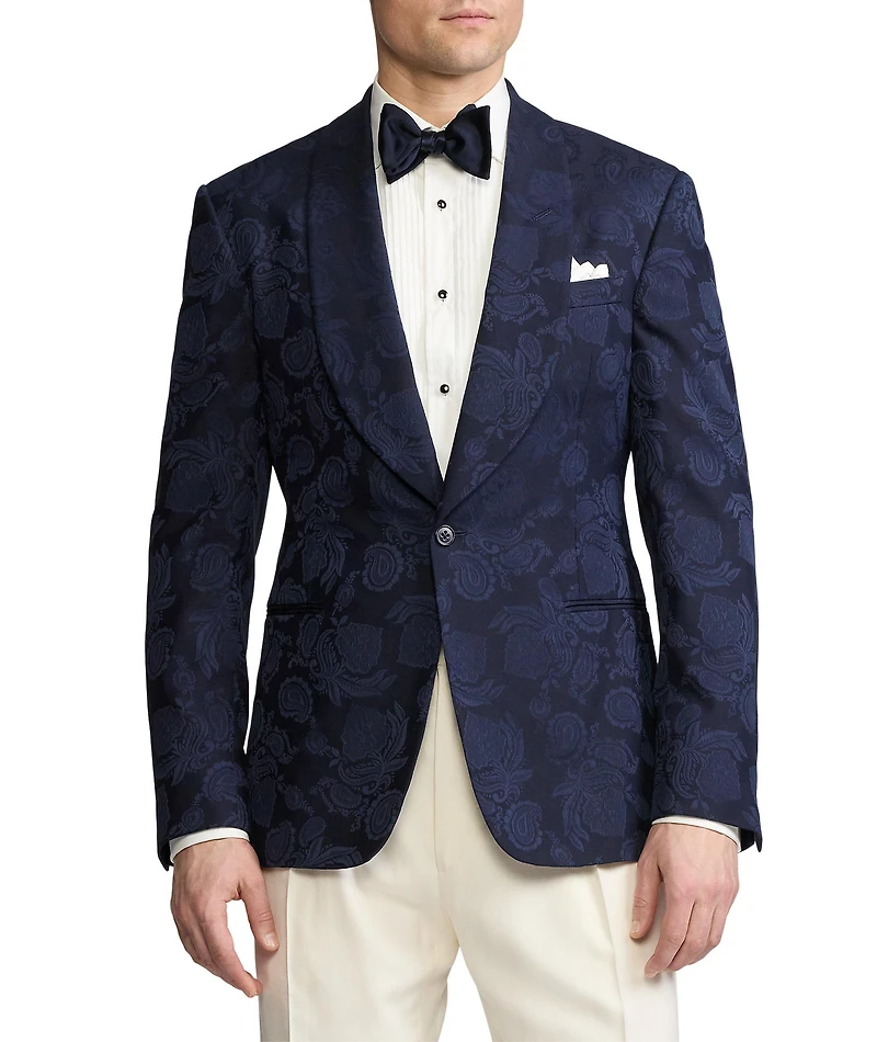 Kent Hand-Tailored Paisley Tuxedo Jacket