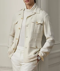Hand-Tailored Linen-Blend Jacket