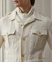 Hand-Tailored Linen-Blend Jacket