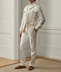 Hand-Tailored Linen-Blend Jacket