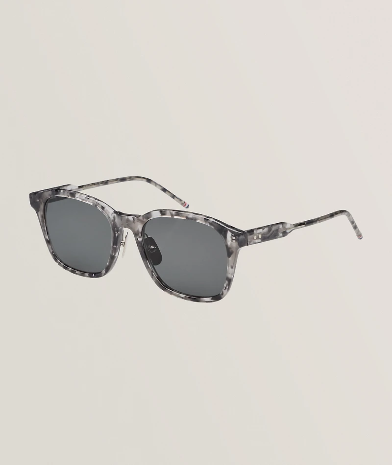 Tortoiseshell Acetate Rectangular Sunglasses