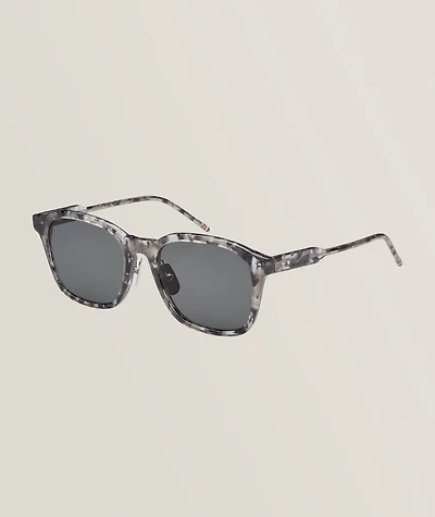 Tortoiseshell Acetate Rectangular Sunglasses