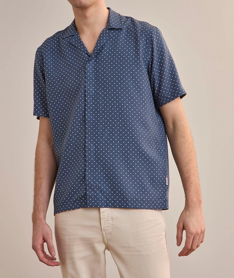 Polka Dot Lyocell Shirt