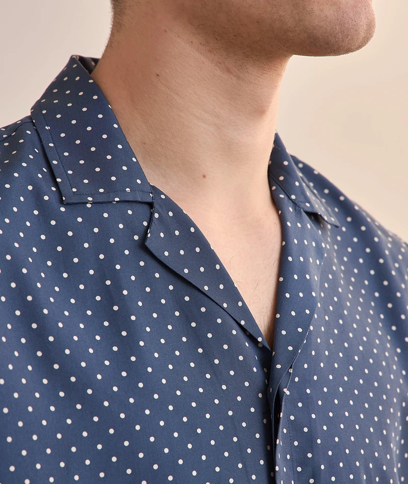 Polka Dot Lyocell Shirt