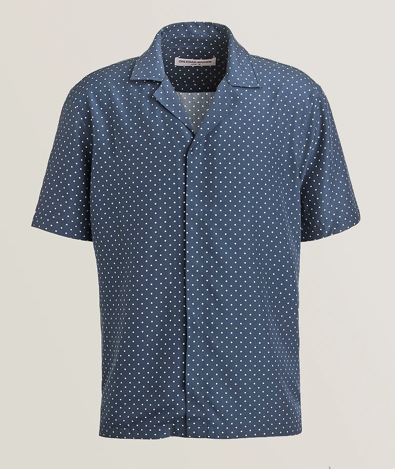 Polka Dot Lyocell Shirt