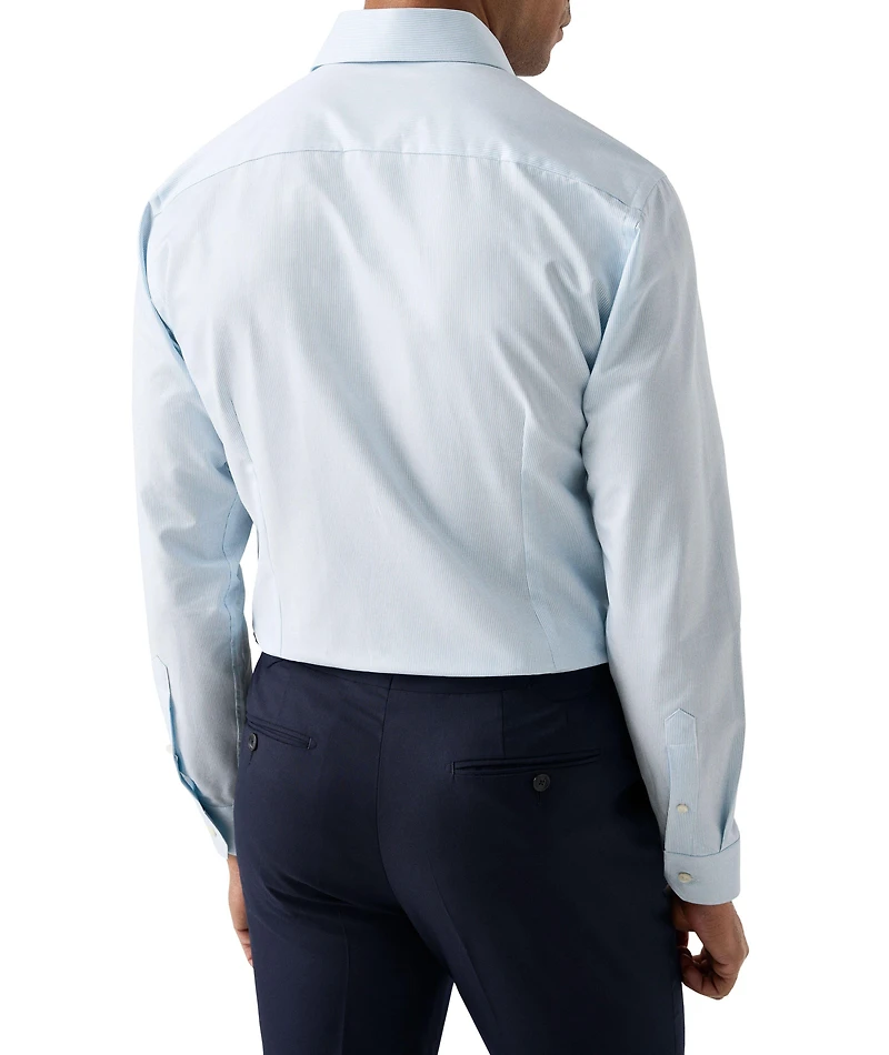 Contemporary-Fit Fine Stripe Twill Shirt