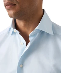 Contemporary-Fit Fine Stripe Twill Shirt