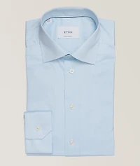 Contemporary-Fit Fine Stripe Twill Shirt