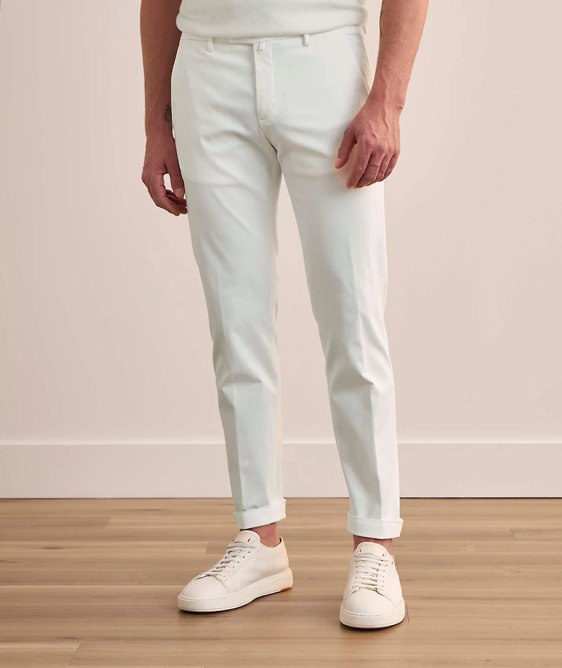 Cotton-Lyocell Blend Stretch Chinos