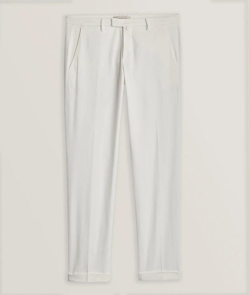 Cotton-Lyocell Blend Stretch Chinos