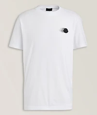 Faded Logo Motif Crewneck T-Shirt