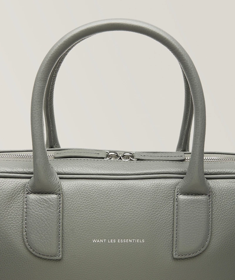 Lesage Pebble-Grained Leather Briefcase 