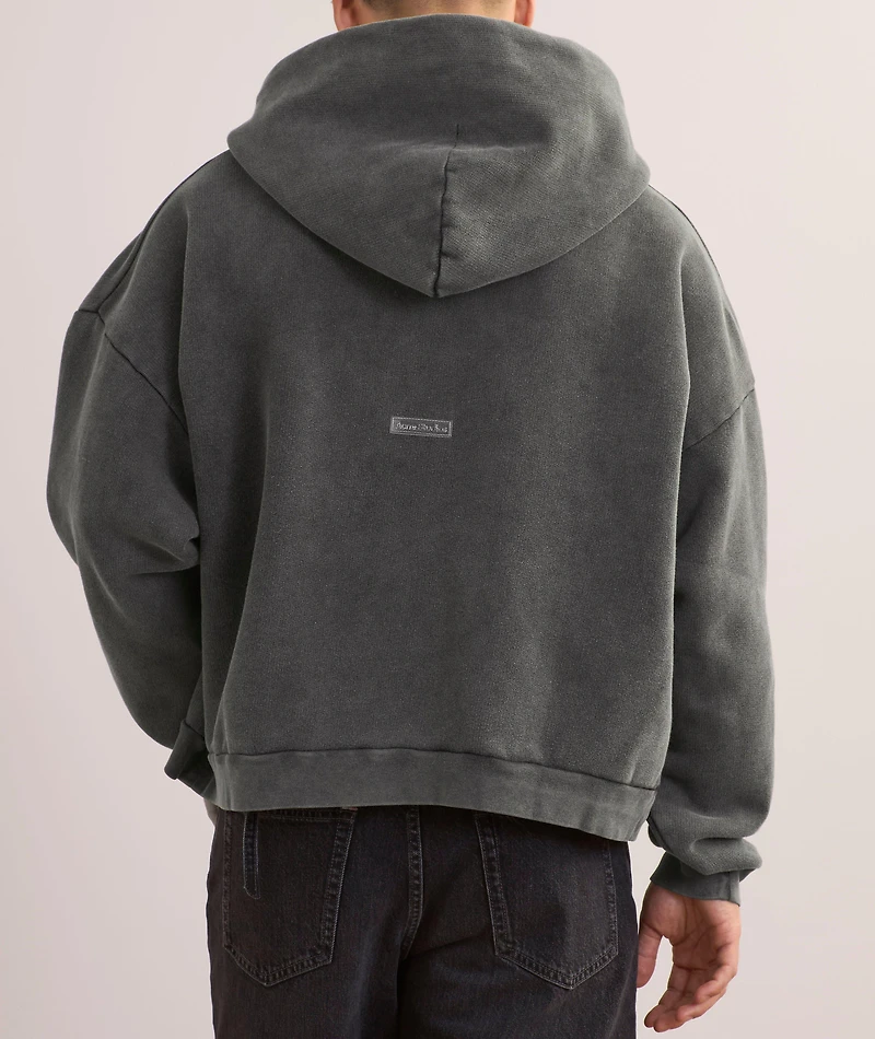 Garment-Dyed Cotton Logo Hooded Sweater