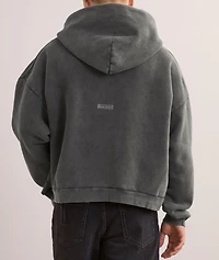 Garment-Dyed Cotton Logo Hooded Sweater