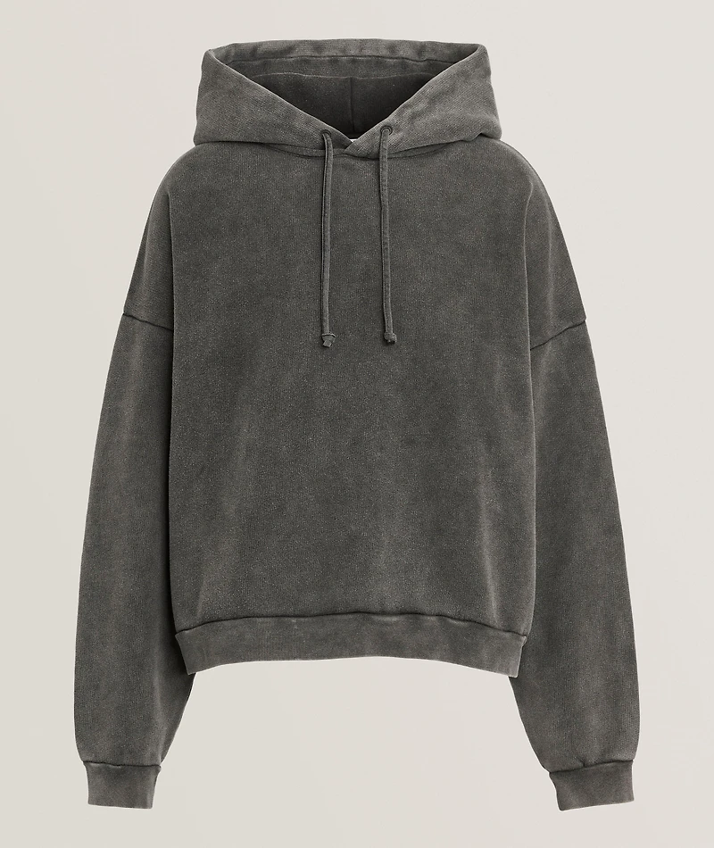 Garment-Dyed Cotton Logo Hooded Sweater