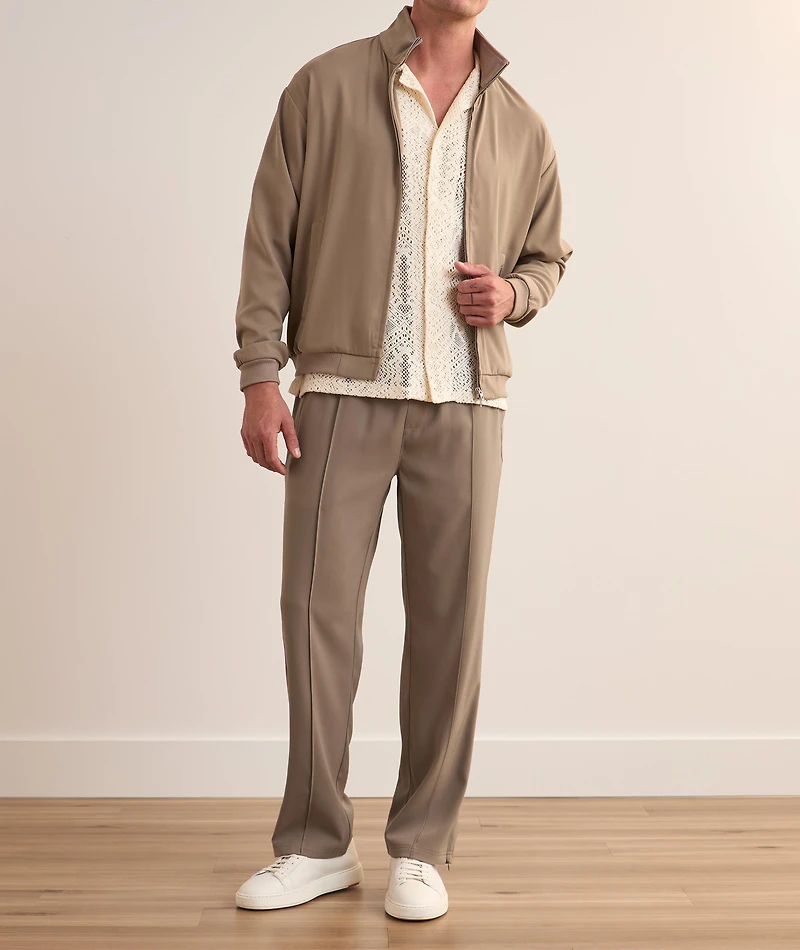 Pleated Initial Track Pants