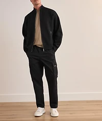 Full-Zip Initial Knitted Track Jacket