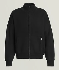 Full-Zip Initial Knitted Track Jacket