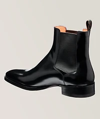 Polished Leather Chelsea Boots