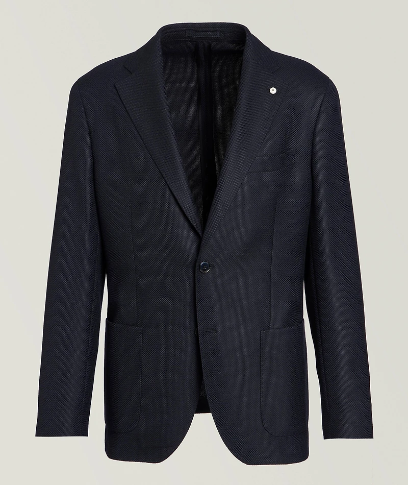 Solid Wool Sport Jacket