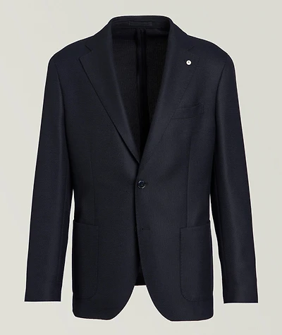 Solid Wool Sport Jacket